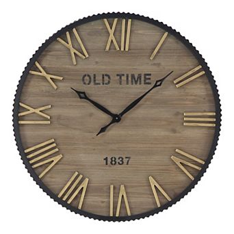 Stella & Eve Farmhouse Corrugated Wall Clock