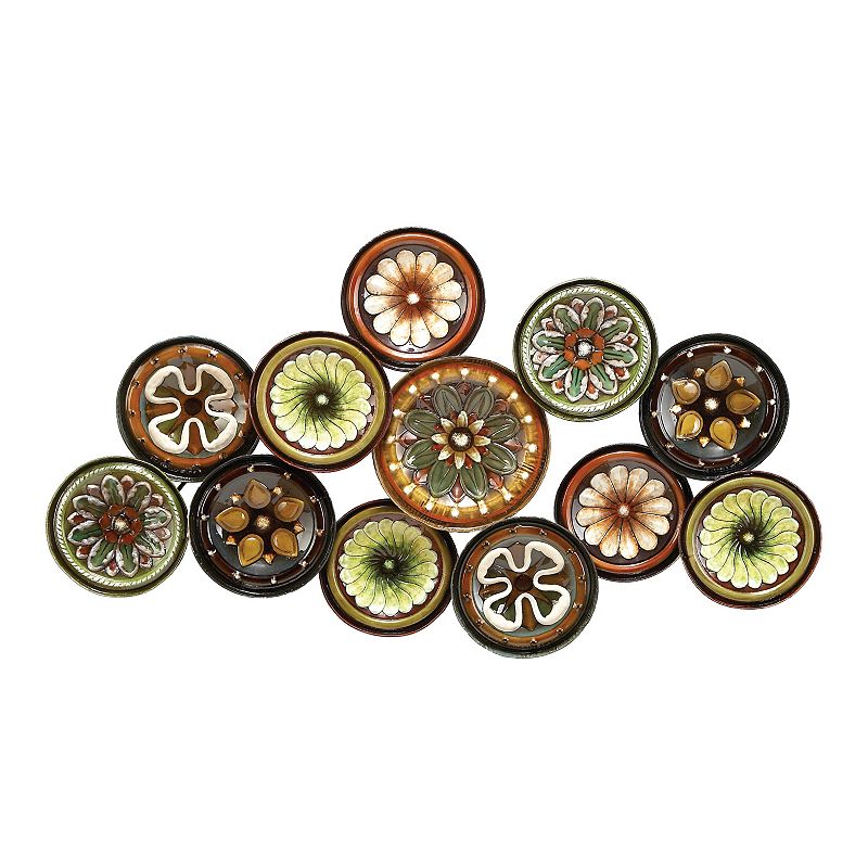 Stella & Eve Textured Plate Wall Decor, Multicolor, Large