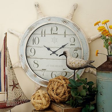 Stella & Eve Coastal Captain's Wheel Wall Clock