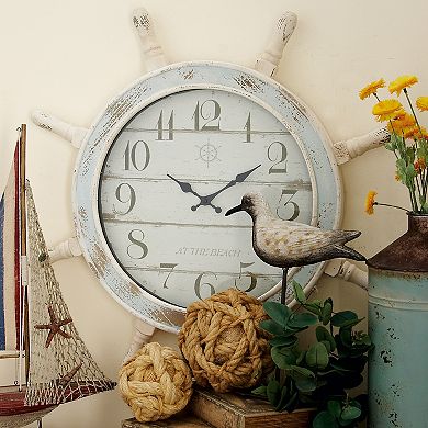 Stella & Eve Coastal Captain's Wheel Wall Clock