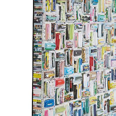 Stella & Eve Colorful Basket Weave Wall Art