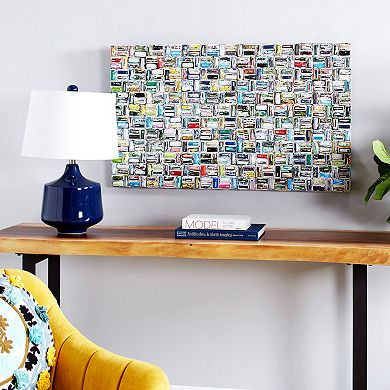 Stella & Eve Colorful Basket Weave Wall Art