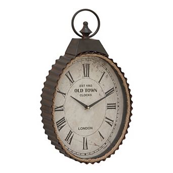 Stella & Eve Corrugated Old Town Wall Clock