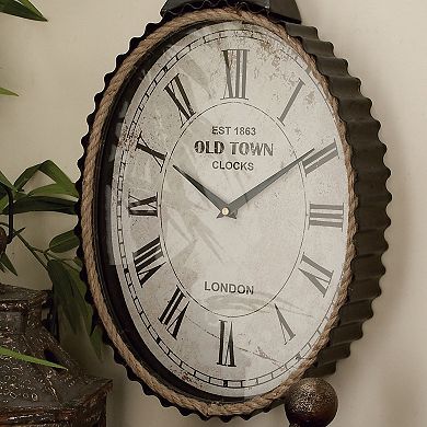 Stella & Eve Corrugated Old Town Wall Clock