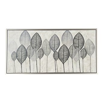 Stella & Eve Veined Leaves Rectangular Wall Art