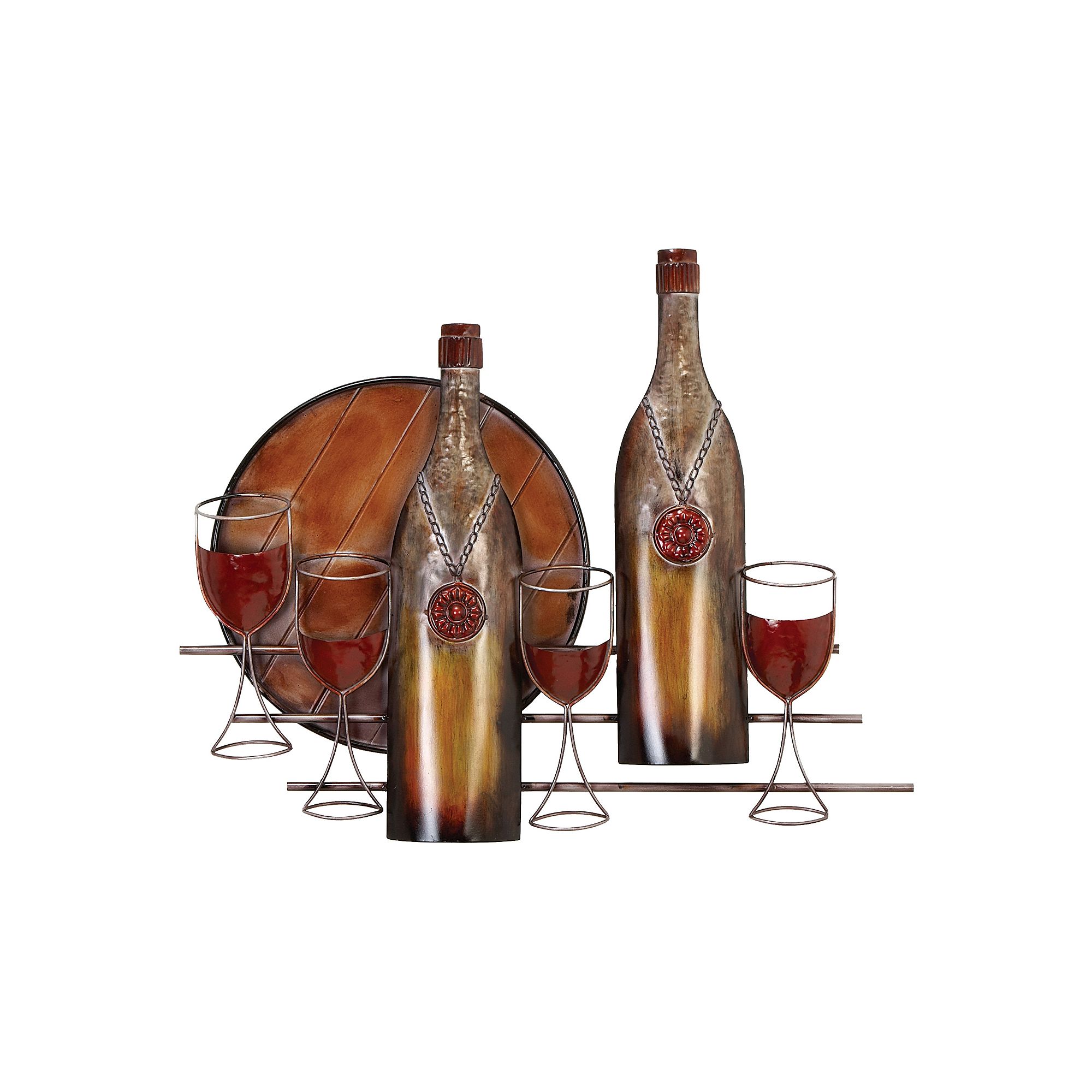 Stella & Eve Wine Bottles Wall Decor, Multi