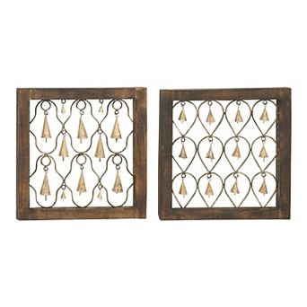 Stella & Eve Bell Wall Decor 2 pc Set