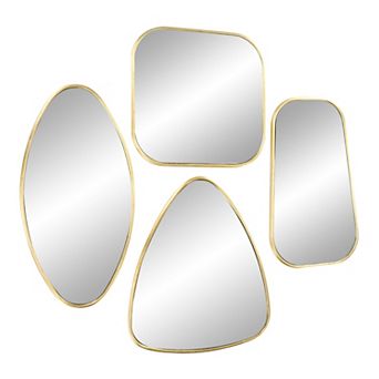 Stella & Eve Unique Shapes Wall Mirror 4 pc Set