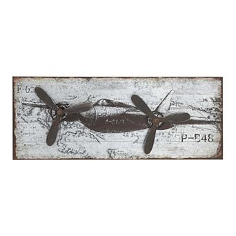 Stella & Eve Industrial Airplane Wall Decor