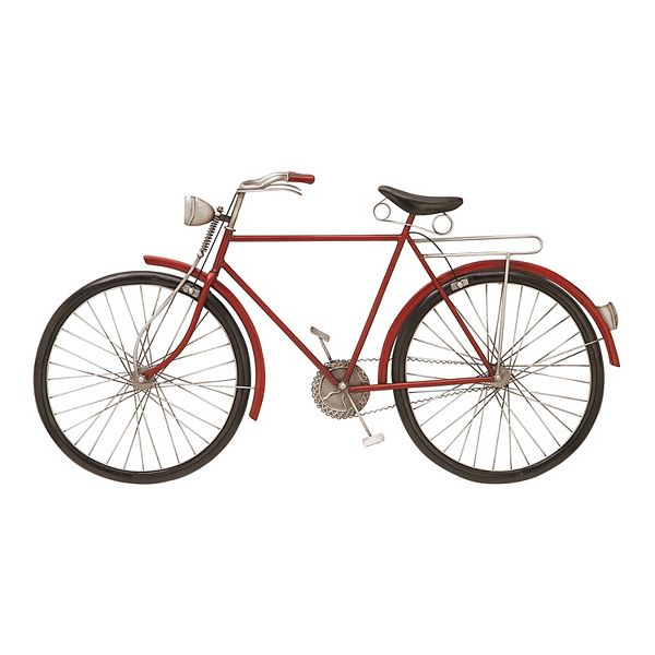 Stella & Eve Red Bicycle Wall Decor