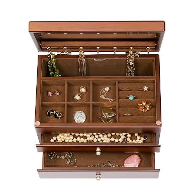 Mele and Co Ethel Wooden Jewelry Box