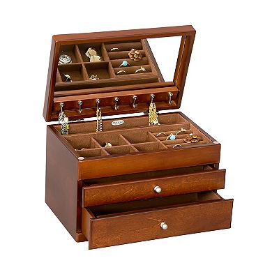 Mele and Co Ethel Wooden Jewelry Box