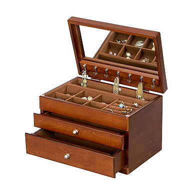 Mele and Co Ethel Wooden Jewelry Box