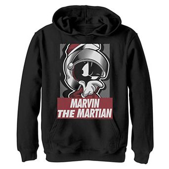 Boys 8-20 Looney Tunes Marvin The Martian Graphic Poster Graphic Fleece Hoodie