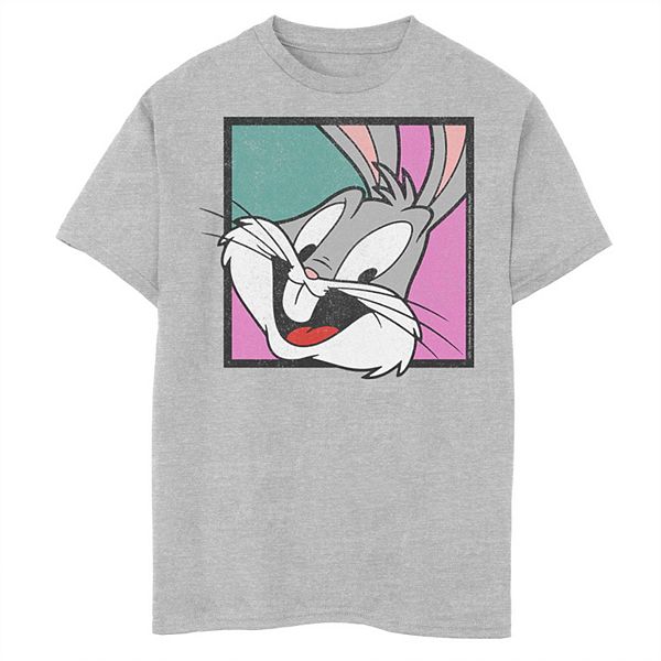 Boys 8 20 Looney Tunes Bug Bunny Big Face Box Up Graphic Tee - roblox images id bugs bunny