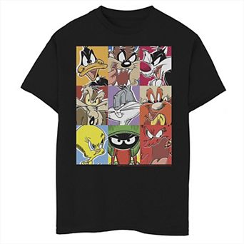 Boys 6-20 Looney Tunes Group Shot Comic Box Up Graphic Tee
