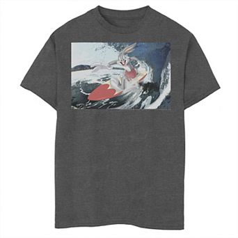 Boys 6-20 Looney Tunes Bugs Bunny Surf The Wave Portrait Graphic Tee