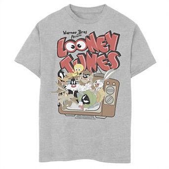 Boys 8-20 Looney Tunes Tune Tv Lineup Poster Graphic Tee