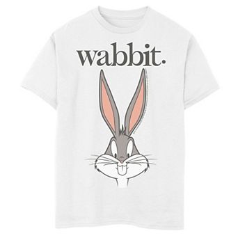 Boys 6-20 Looney Tunes Bug Bunny Wabbit Big Face Graphic Tee