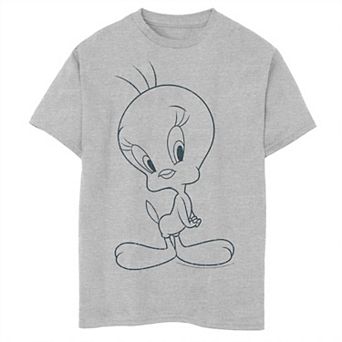 Boys 8-20 Looney Tunes Tweety Simple Outline Graphic Tee