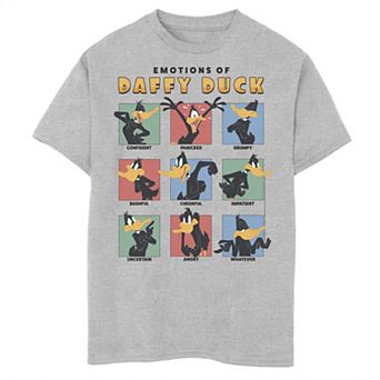 Boys 8-20 Looney Tunes Emotions Of Daffy Duck Graphic Tee