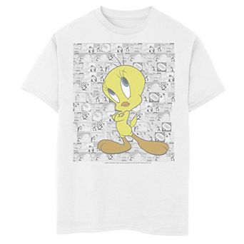Boys 8-20 Looney Tunes Tweety Comic Panels Graphic Tee