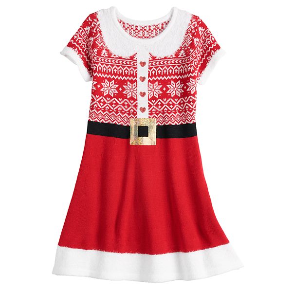 Girls 7 16 Plus Size It S Our Time Christmas Sweater Dress