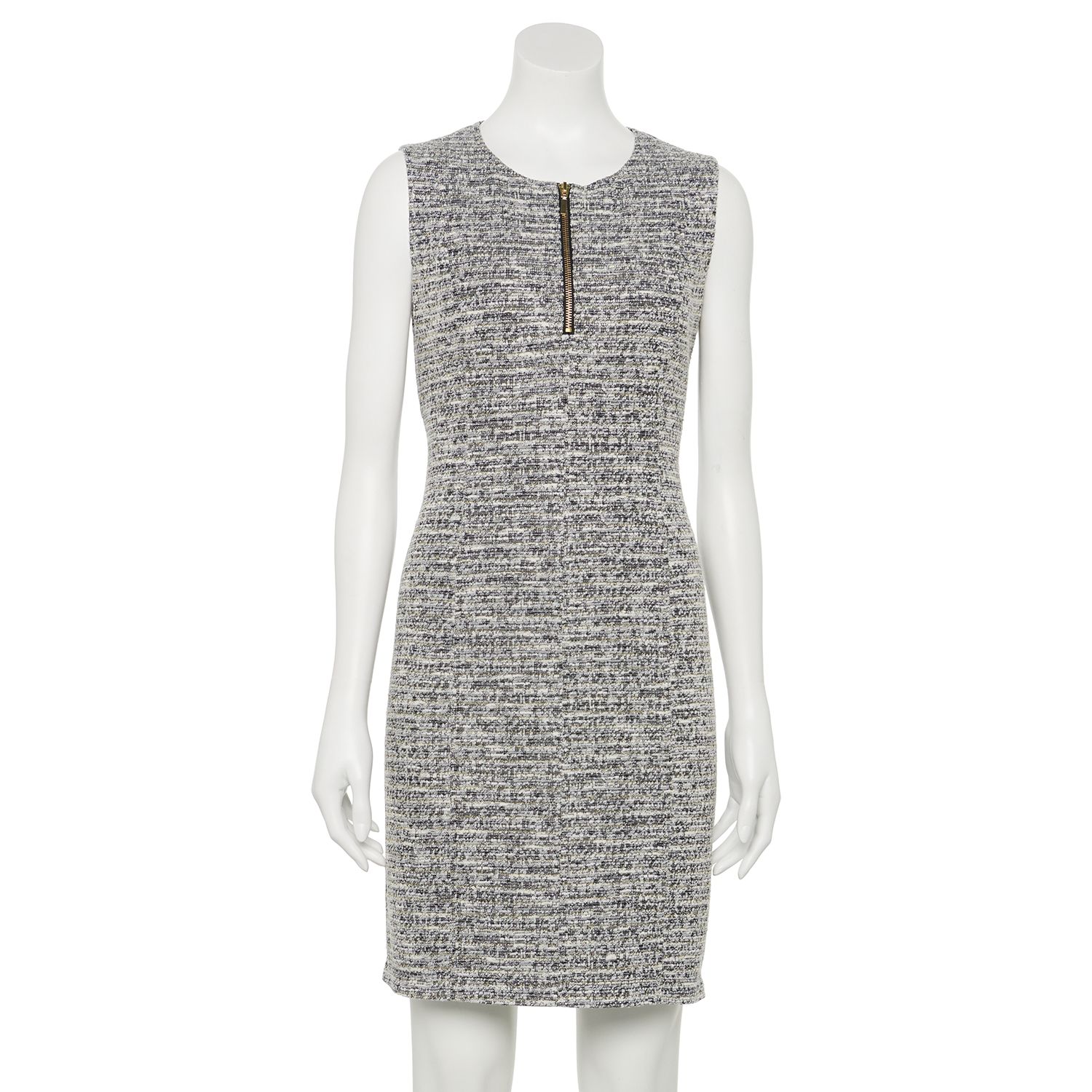 petite white sheath dress