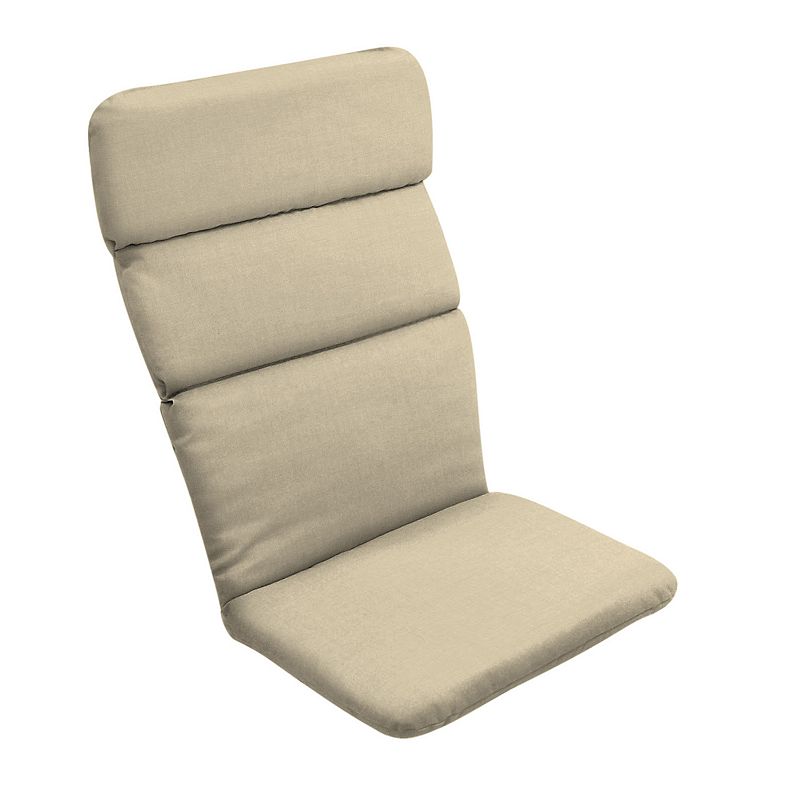 Arden Selections Texture Outdoor Adirondack Chair Cushion, Beig/Green