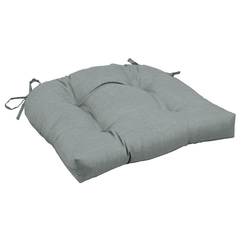 Arden Selections 2-pack Outdoor Wicker Seat Cushion Set, Grey, 18X20