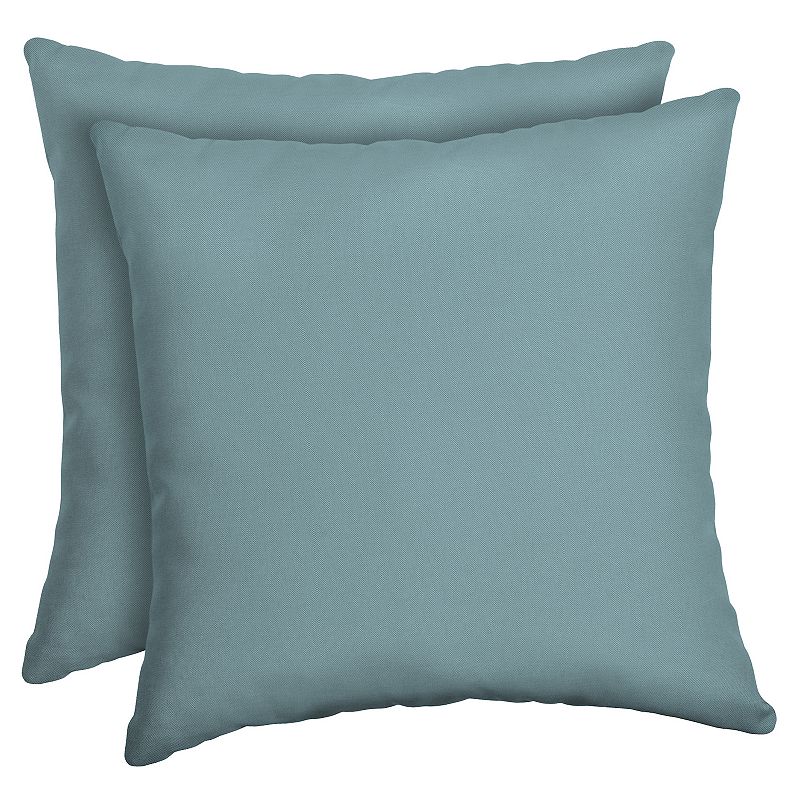 Arden Selections Woven 2-pack Outdoor Throw Pillow Set, Blue, 16X16