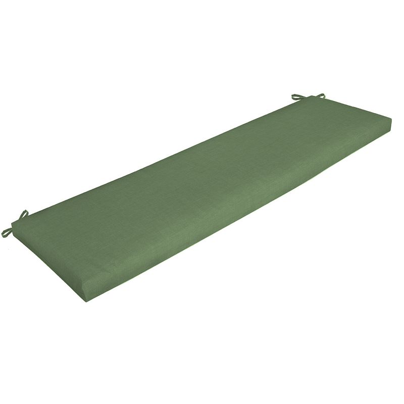 Arden Selections Texture Outdoor Bench Cushion, Green, 17X46