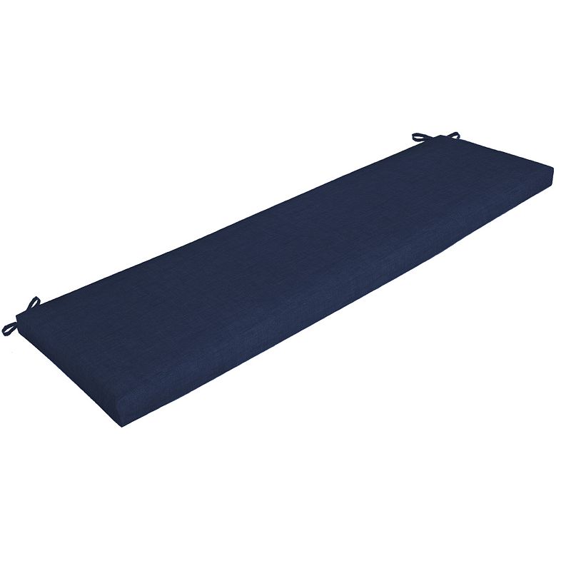 Arden Selections Outdoor Bench Cushion 17 x 46  Sapphire Blue Leala