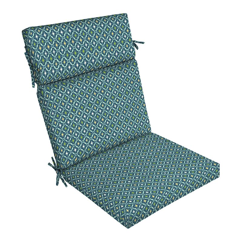 Arden Selections Outdoor Dining Chair Cushion, Blue, 44X21