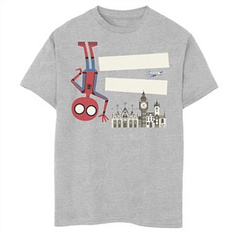 Boys 8-20 Marvel Spider-Man Far From Home Hello London Portrait Graphic Tee