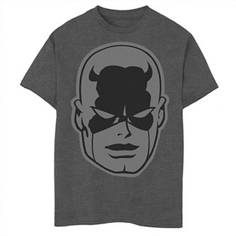 Boys 8-20 Marvel Daredevil Classic Retro Greyed Out Big Head Graphic Tee