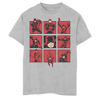 Boys 8-20 Marvel Daredevil The Faces of The Man With No Fear Graphic Tee