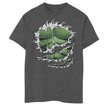 Boys 8-20 Marvel Avengers Hulk Ripped Costume Graphic Tee