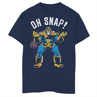 Boys 8-20 Marvel Thanos Space Oh Snap! Retro Comic Style Graphic Tee