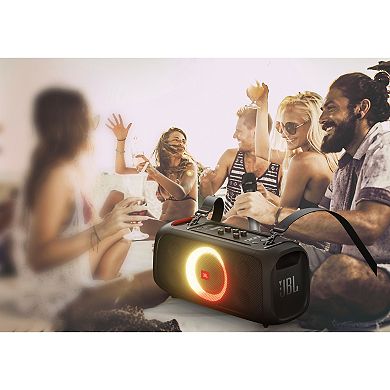 JBL Partybox On-The Go Portable Party Speaker with Built-In Lights & Wireless Mic