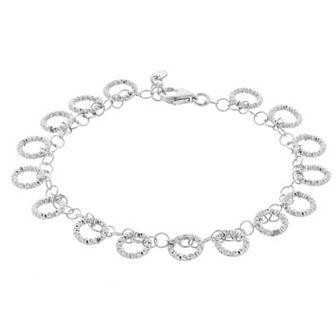 Sterling Silver Circle Link Bracelet