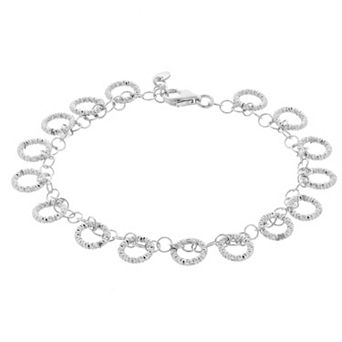Sterling Silver Circle Link Bracelet