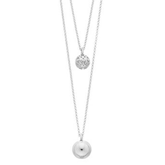 Sterling Silver Drop Chain Necklace