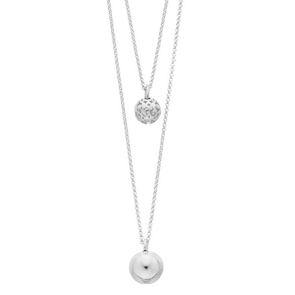 Sterling Silver Drop Chain Necklace