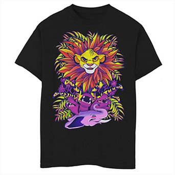 Disney's The Lion King Boys 8-20 Simba Ornate Color Pop Jungle Portrait Graphic Tee