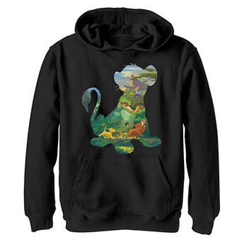 Disney's The Lion King Boys 8-20 Simba Silhouette Timon Pumbaa Zazu Graphic Fleece Hoodie