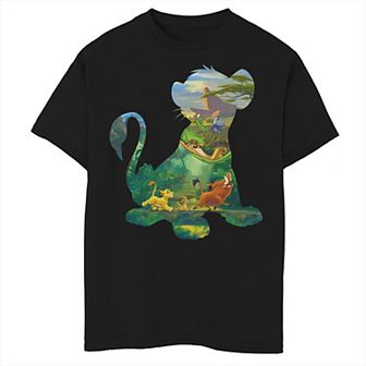 Disney's The Lion King Boys 8-20 Simba Silhouette Timon Pumbaa Zazu Graphic Tee