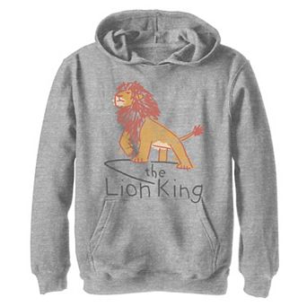 Disney's The Lion King Boys 8-20 Simba Cave Painting Logo Graphic Fleece Hoodie