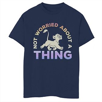 Disney's The Lion King Boys 8-20 Simba Not Worried Gradient Graphic Tee