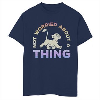 Disney's The Lion King Boys 8-20 Simba Not Worried Gradient Graphic Tee
